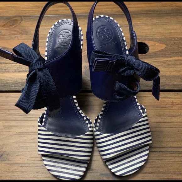 Tory Burch Wedge Sandals - Picture 2 of 7